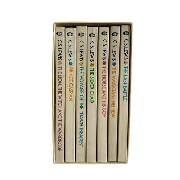 Vintage Chronicles of Narnia Book Set C. S. Lewis 7 Books Nostalgia Collector OS - Picture 2 of 16